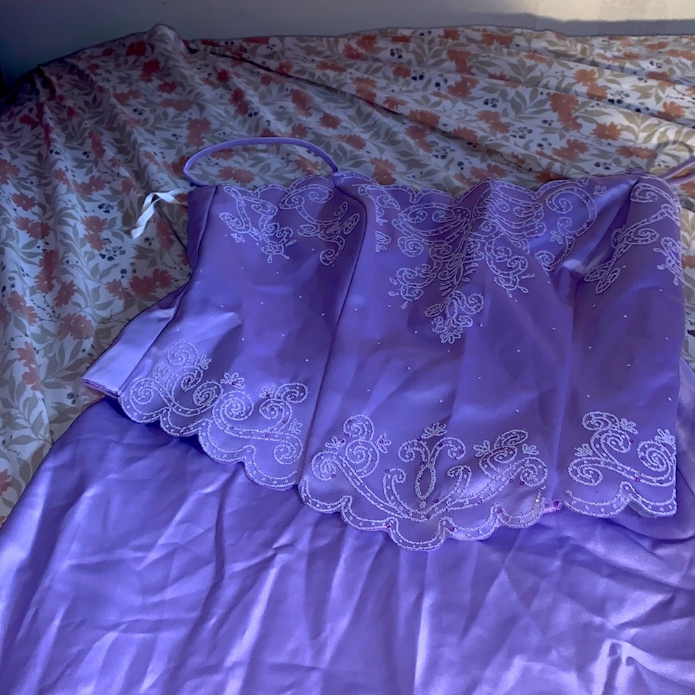 Lilac three piece skirt set